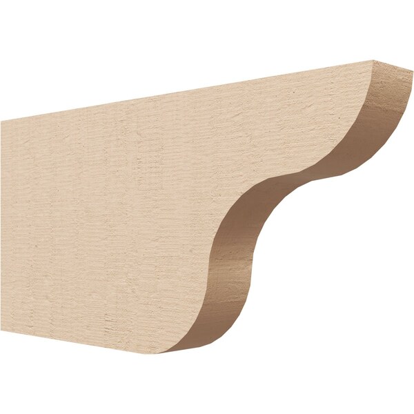 Ekena Millwork 2in. W x 8in. H x 16in. L Carmel Woodgrain TimberThane Rafter Tail, Primed Tan RFTUR02X08X16CARRCPR - main